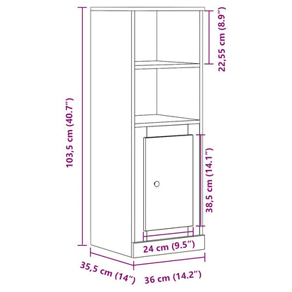 Highboard Artisian Oak 36x35.5x103.5 cm Engineered Wood