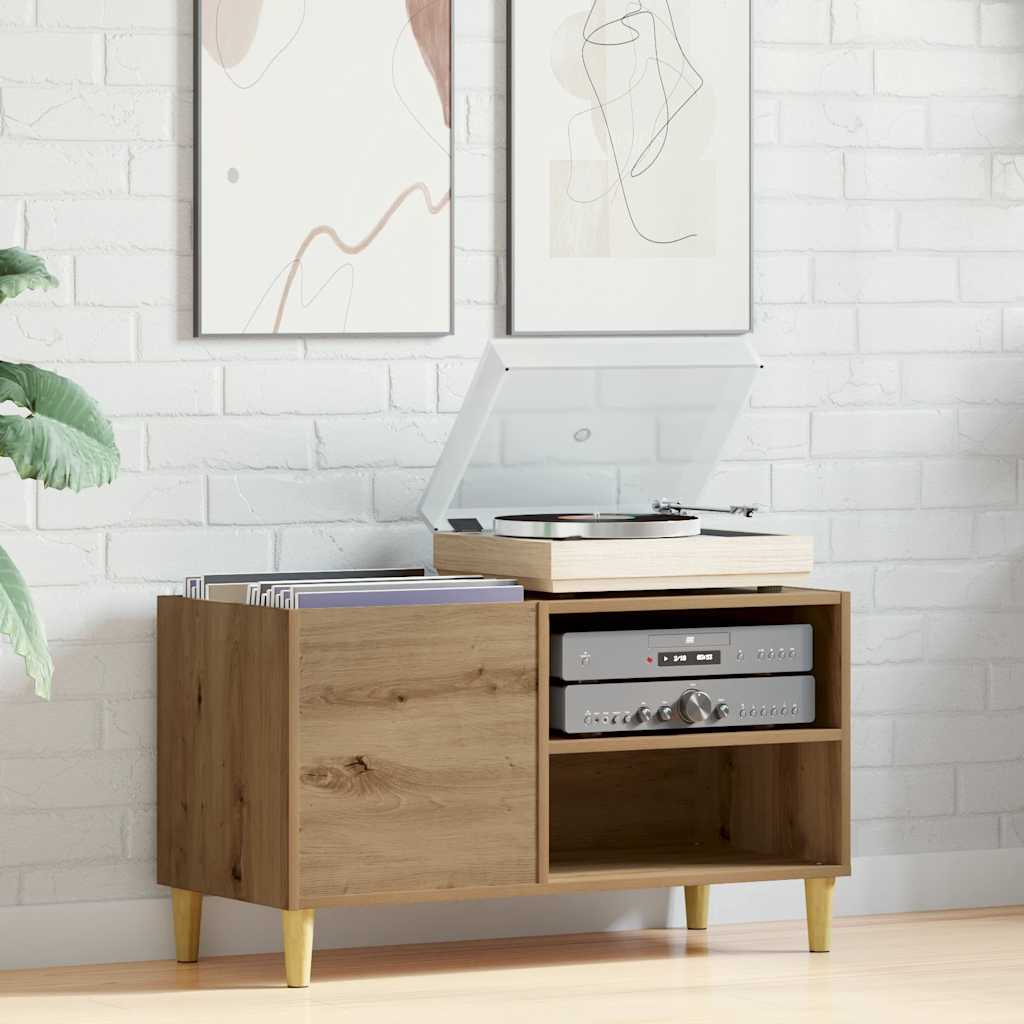 Record Cabinet Artisan Oak 84.5x38x48 cm Engineered Wood