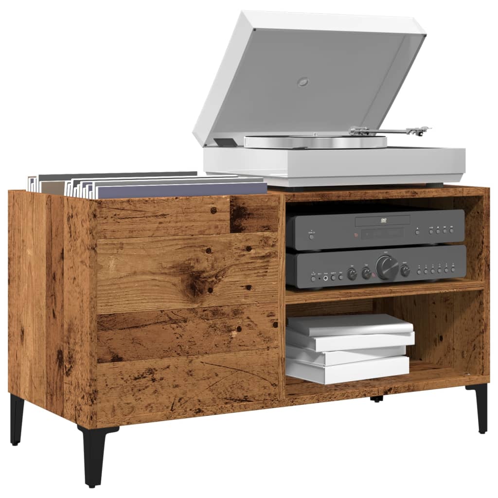 Record Cabinet Old Wood 84.5x38x48 cm Engineered Wood