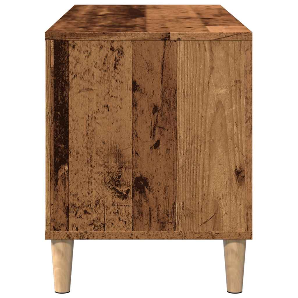 Record Cabinet Old Wood 100x38x48 cm Engineered Wood