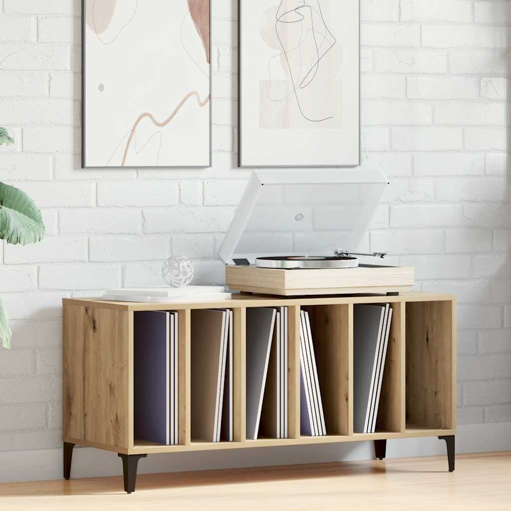 Record Cabinet Artisan Oak 100x38x48 cm Engineered Wood