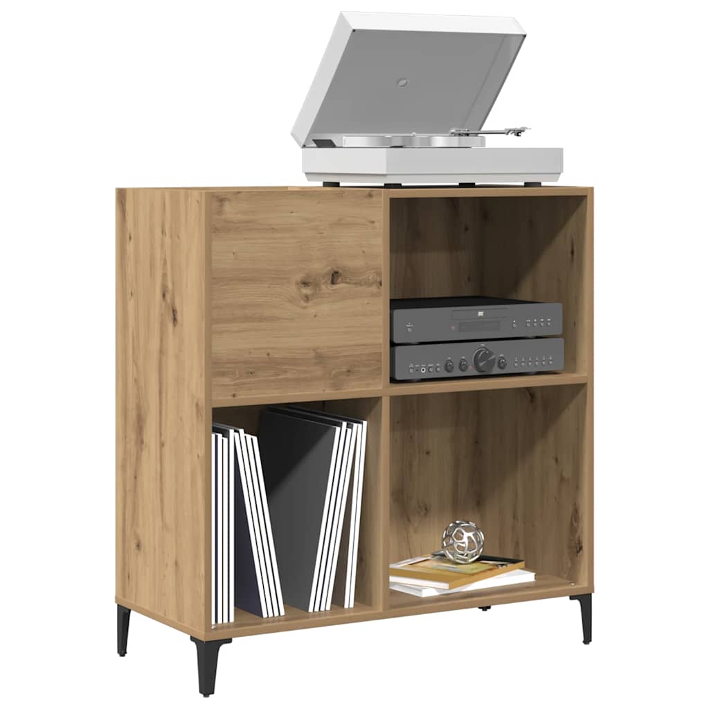 Record Cabinet Artisan Oak 84.5x38x89 cm Engineered Wood