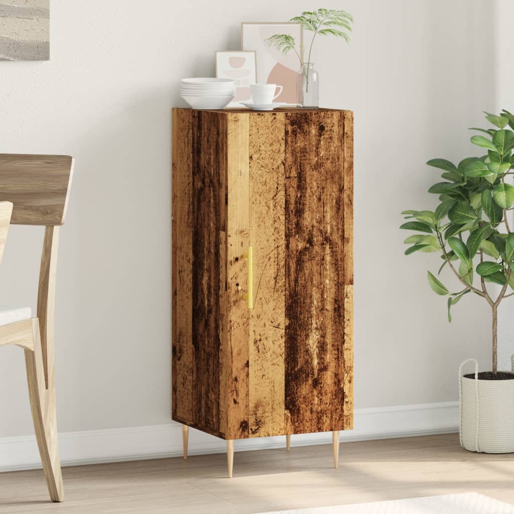 Sideboard Old Wood 34.5x34x90 cm Engineered Wood