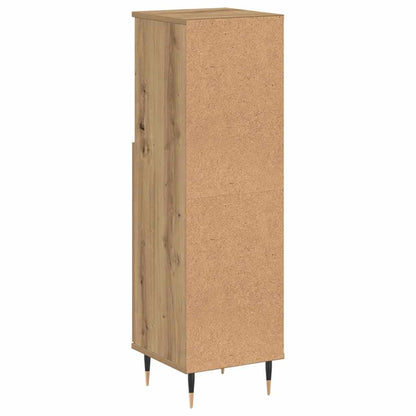 Bathroom Cabinet Artisan Oak 30x30x100 cm Engineered Wood