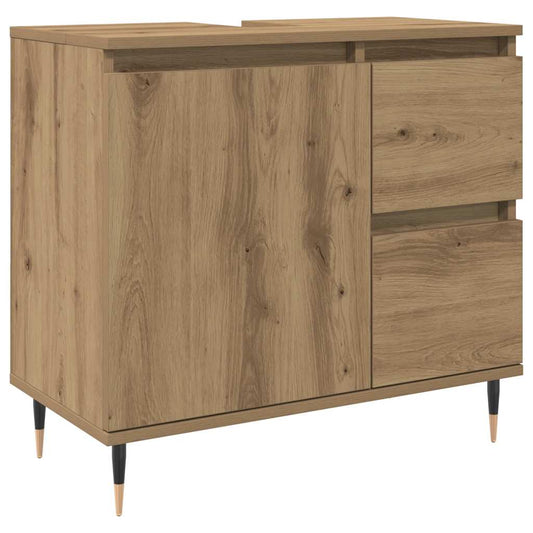 Bathroom Cabinet Artisan Oak 65x33x60 cm Engineered Wood
