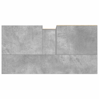 Bathroom Sink Cabinet Concrete Grey 65x33x60 cm Engineered Wood