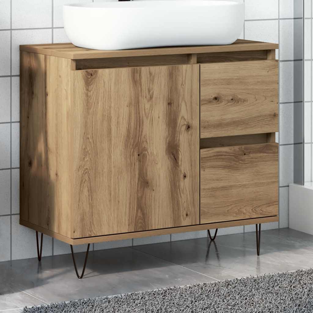Sink Cabinet Artisan Oak 65x33x60 cm Engineered Wood