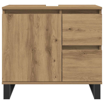Bathroom Sink Cabinet Artisan Oak 65x33x60 cm Engineered Wood