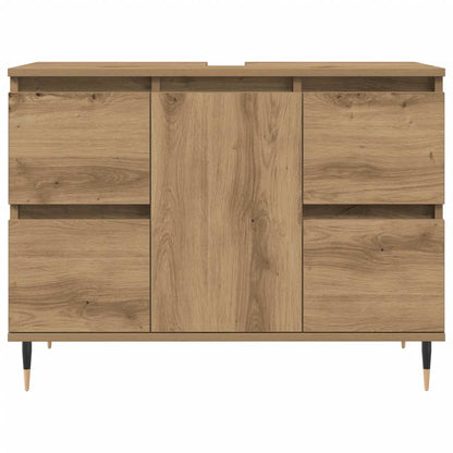 Bathroom Cabinet Artisan Oak 80x33x60 cm Engineered Wood
