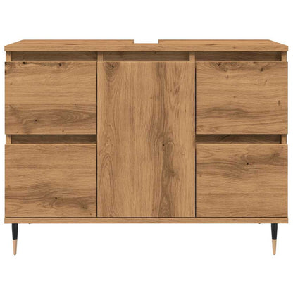 Bathroom Cabinet Artisan Oak 80x33x60 cm Engineered Wood
