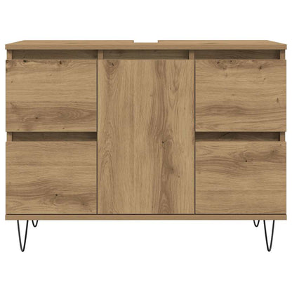 Bathroom Cabinet Artisan Oak 80x33x60 cm Engineered Wood