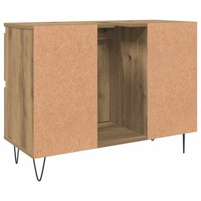 Bathroom Cabinet Artisan Oak 80x33x60 cm Engineered Wood