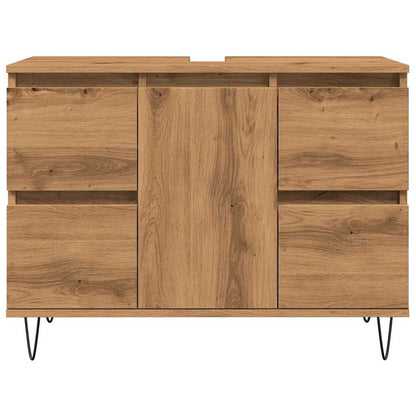 Bathroom Cabinet Artisan Oak 80x33x60 cm Engineered Wood