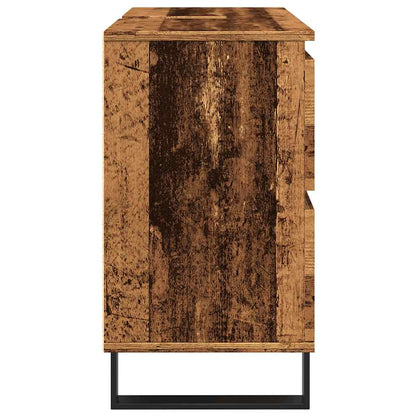 Bathroom Sink Cabinet Old Wood 80x33x60 cm Engineered Wood