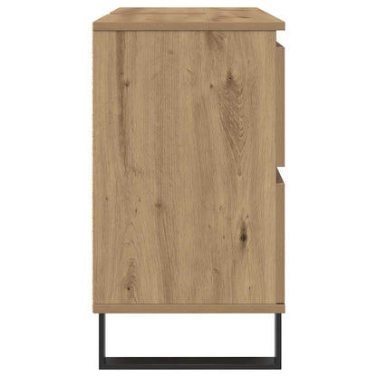 Bathroom Sink Cabinet Artisan Oak 80x33x60 cm Engineered Wood