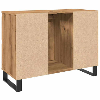 Bathroom Sink Cabinet Artisan Oak 80x33x60 cm Engineered Wood