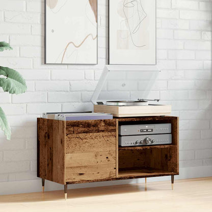 Record Cabinet Old Wood 84.5x38x48 cm Engineered Wood