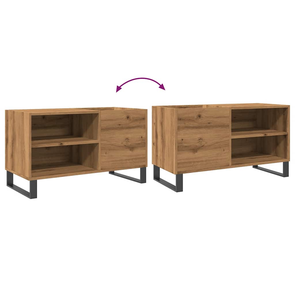 Record Cabinet Artisan Oak 84.5x38x48 cm Engineered Wood