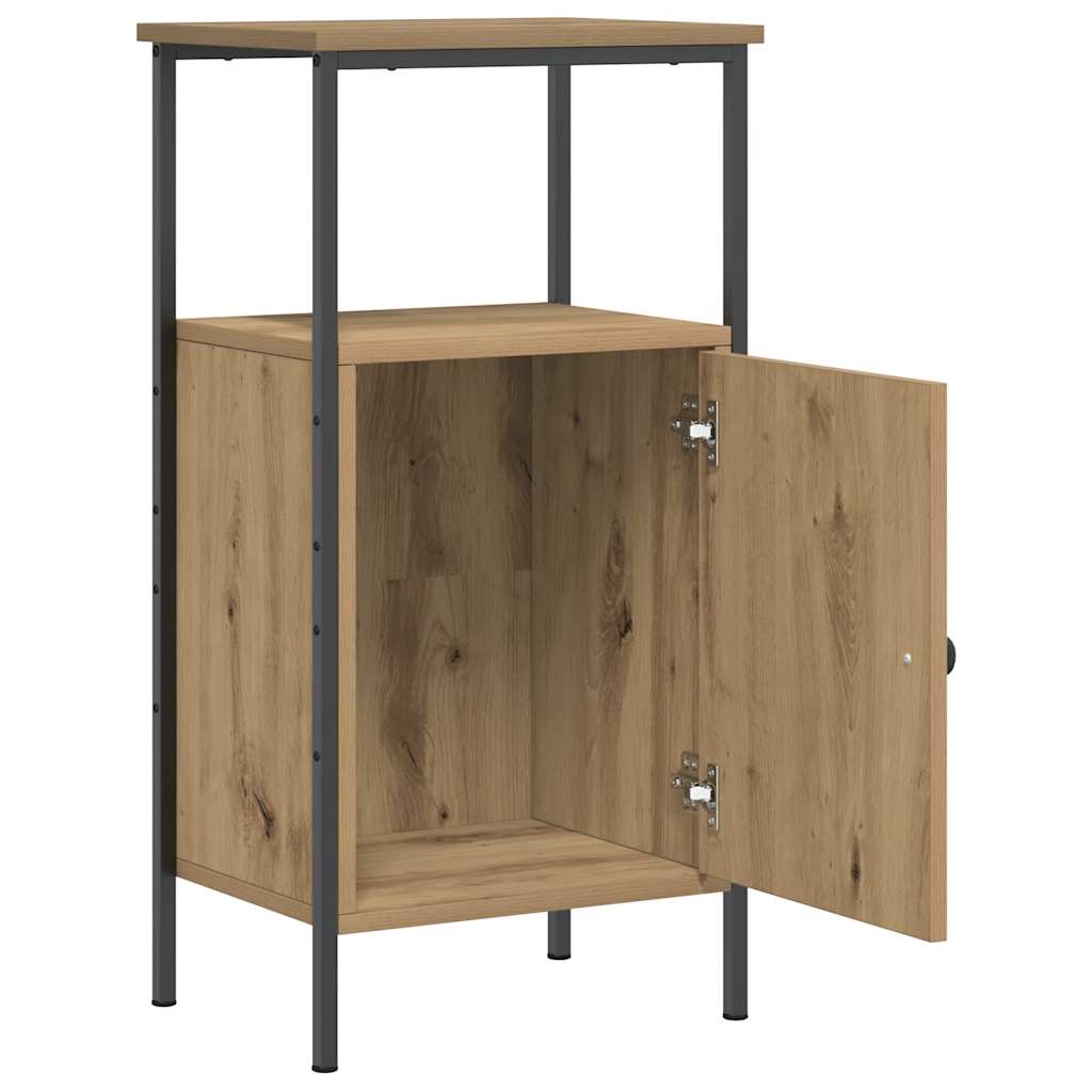 Bedside Cabinet Artisan Oak 41x31x80 cm Engineered Wood