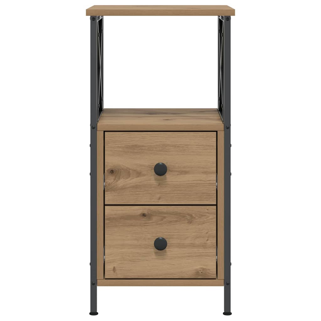 Bedside Cabinet Artisan Oak 34x35,5x70 cm Engineered Wood