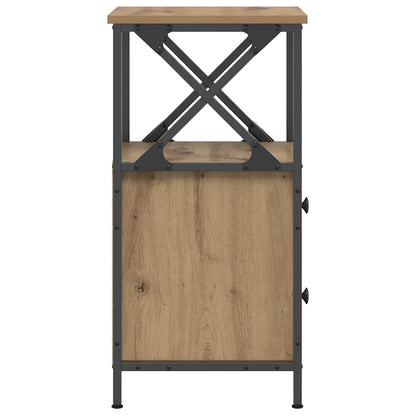 Bedside Cabinet Artisan Oak 34x35,5x70 cm Engineered Wood