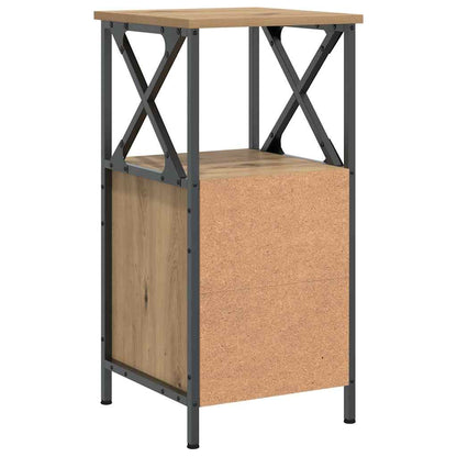 Bedside Cabinet Artisan Oak 34x35,5x70 cm Engineered Wood