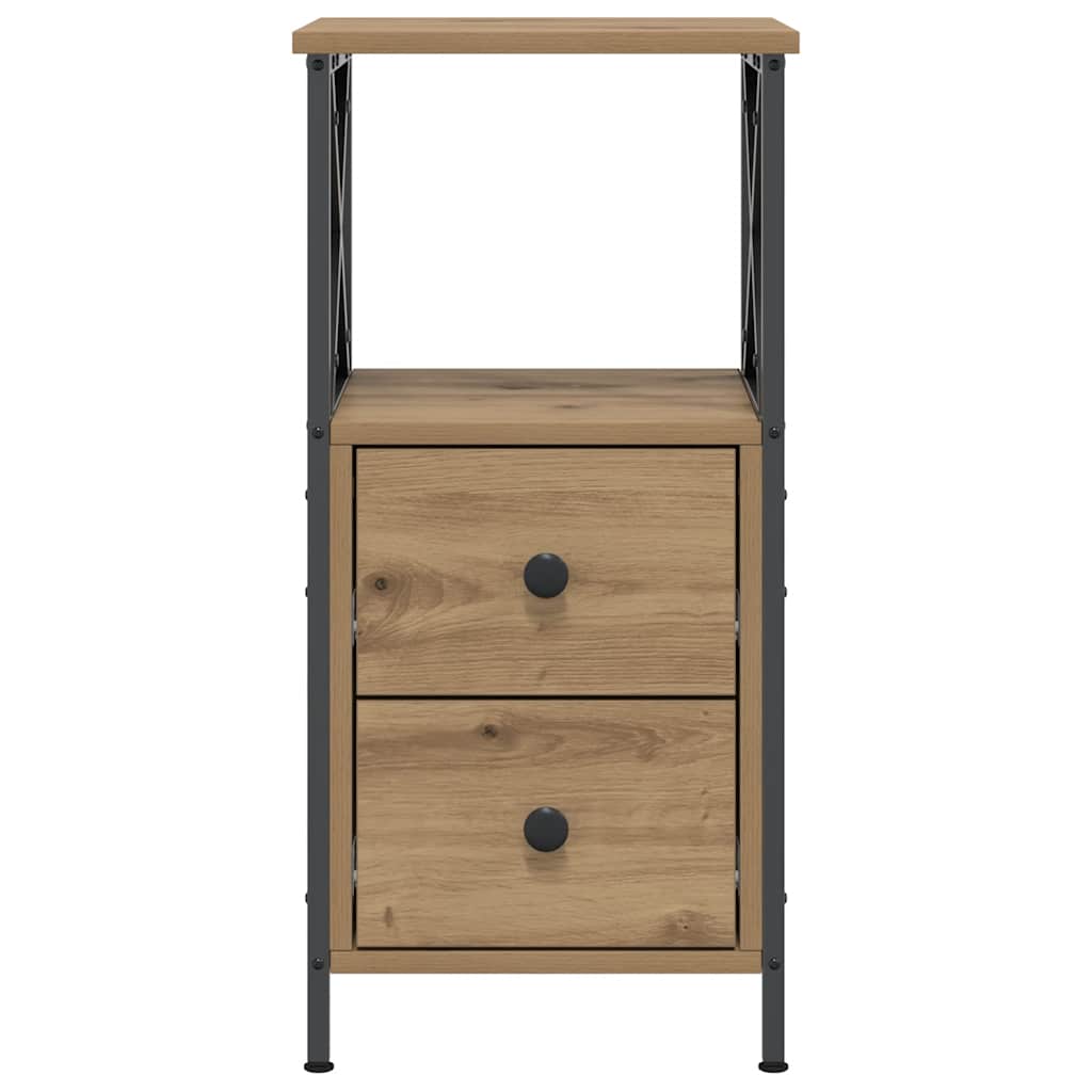 Bedside Cabinets 2 pcs Artisan Oak 34x35,5x70 cm Engineered Wood