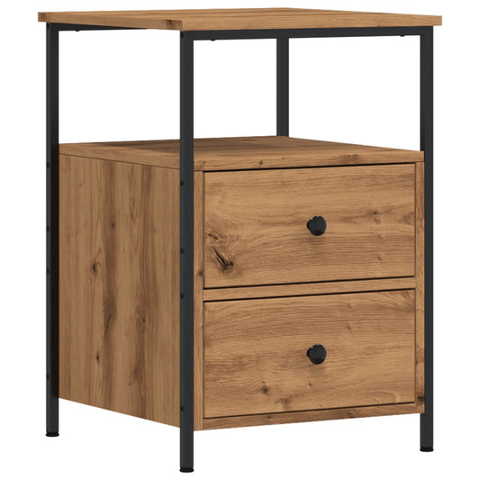 Bedside Cabinet Artisan Oak 34x35.5x50 cm Engineered Wood