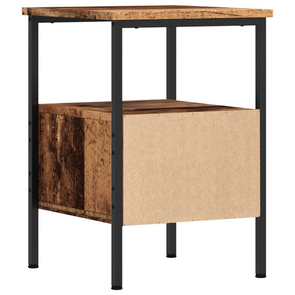 Bedside Cabinets 2 pcs Old Wood 34x36x50 cm Engineered Wood