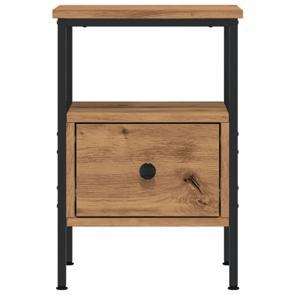 Bedside Cabinet Artisan Oak 34x36x50 cm Engineered Wood