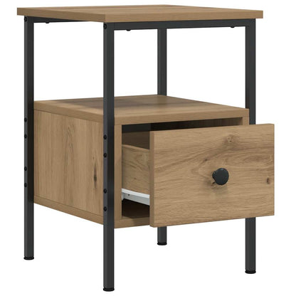 Bedside Cabinet Artisan Oak 34x36x50 cm Engineered Wood