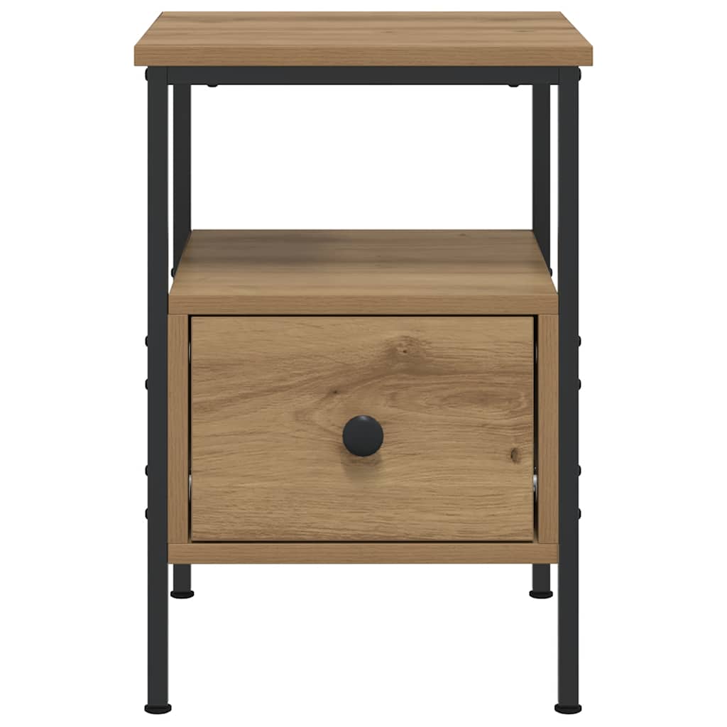 Bedside Cabinets 2 pcs Artisan Oak 34x36x50 cm Engineered Wood