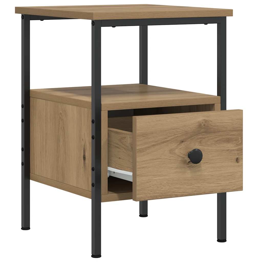 Bedside Cabinets 2 pcs Artisan Oak 34x36x50 cm Engineered Wood