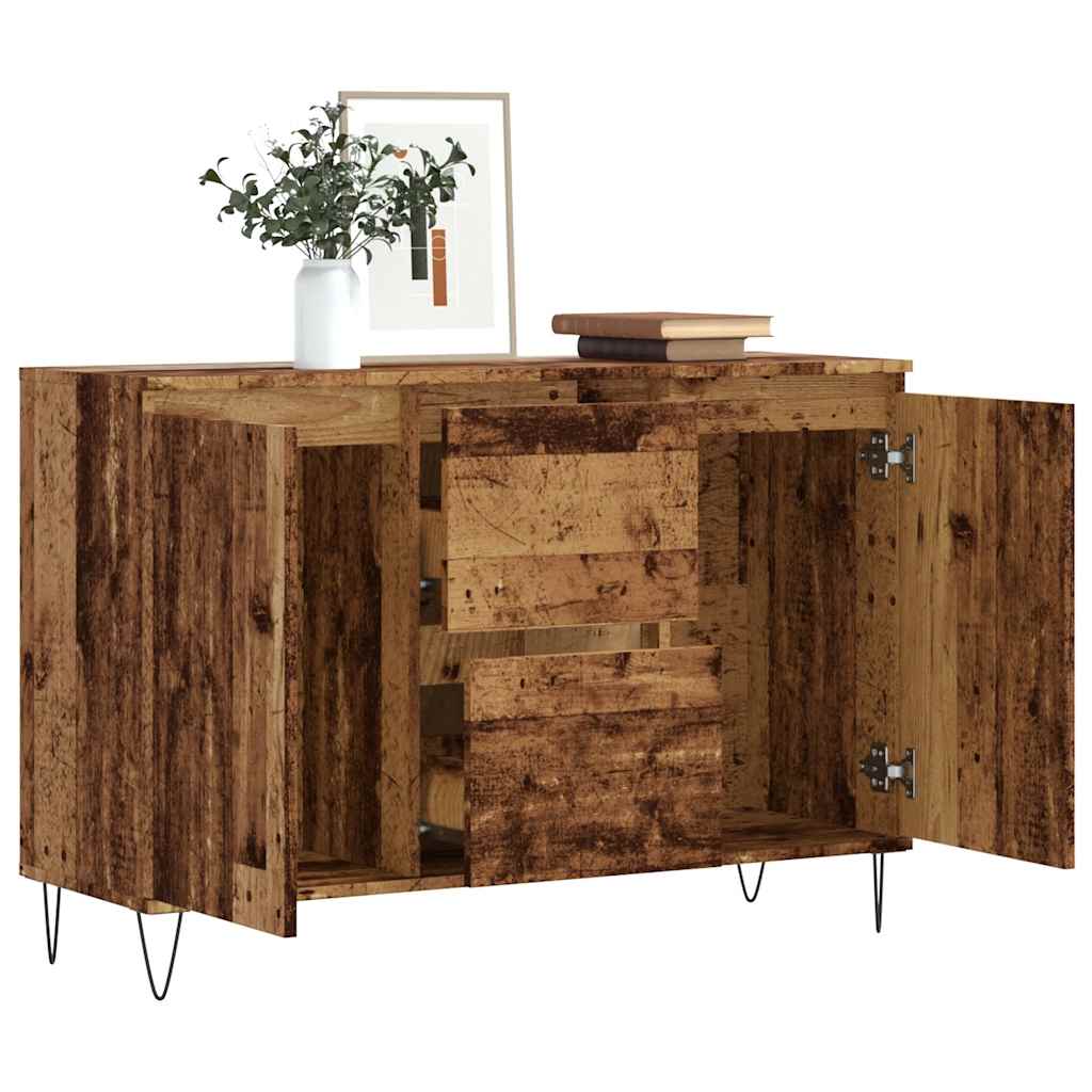 Sideboard Old Wood 101.5x35x70 cm Engineered Wood