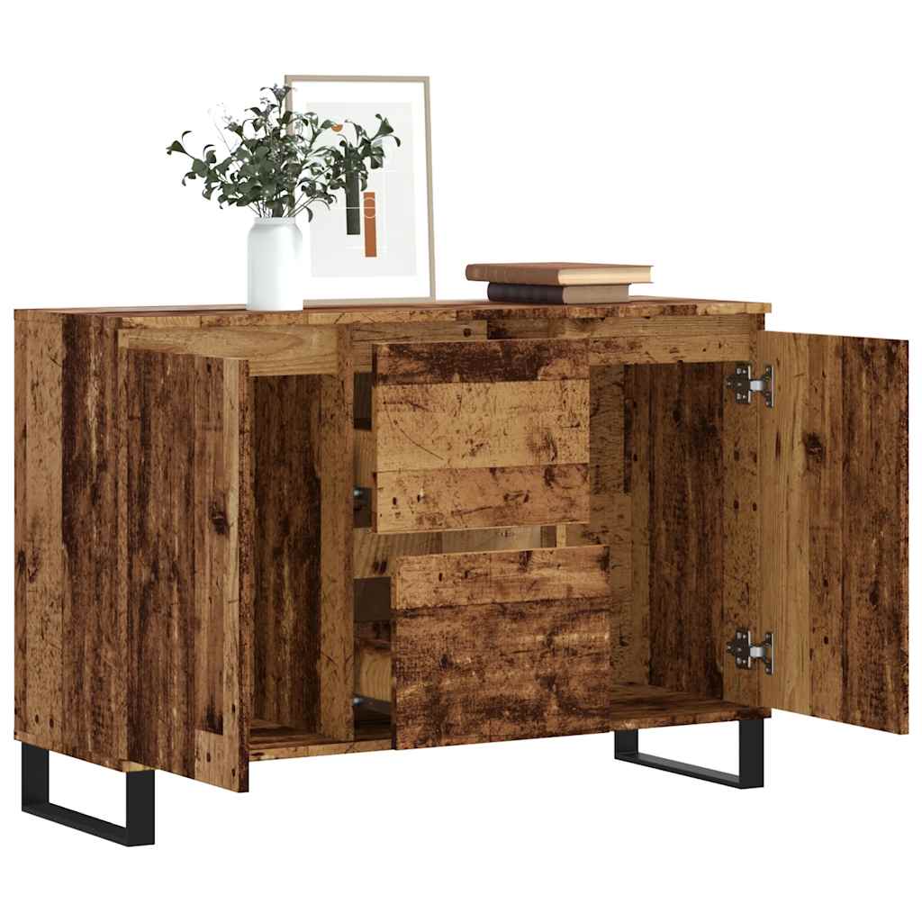 Sideboard Old Wood 101.5x35x70 cm Engineered Wood