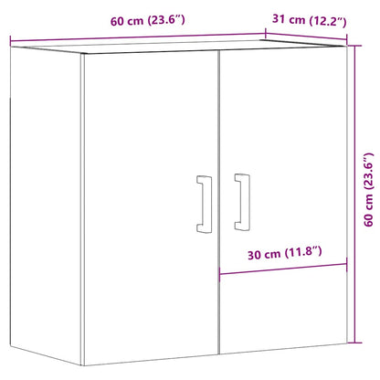 Wall Cabinet Old Wood 60x31x60 cm Engineered Wood