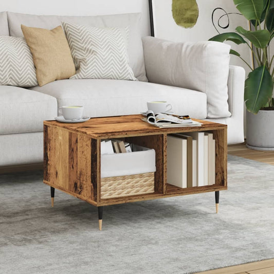 Coffee Table Old Wood 60x50x36,5 cm Engineered Wood