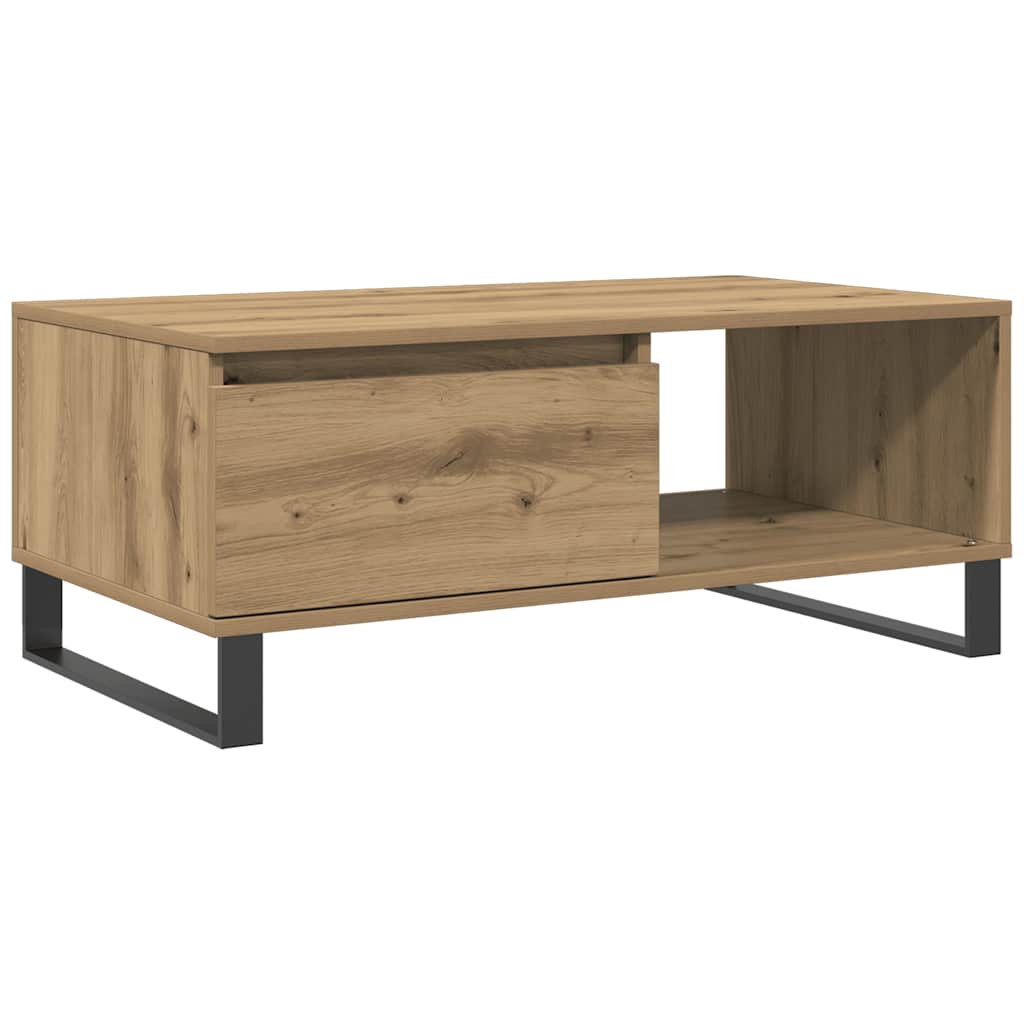 Coffee Table Artisan Oak 90x50x36.5 cm Engineered Wood