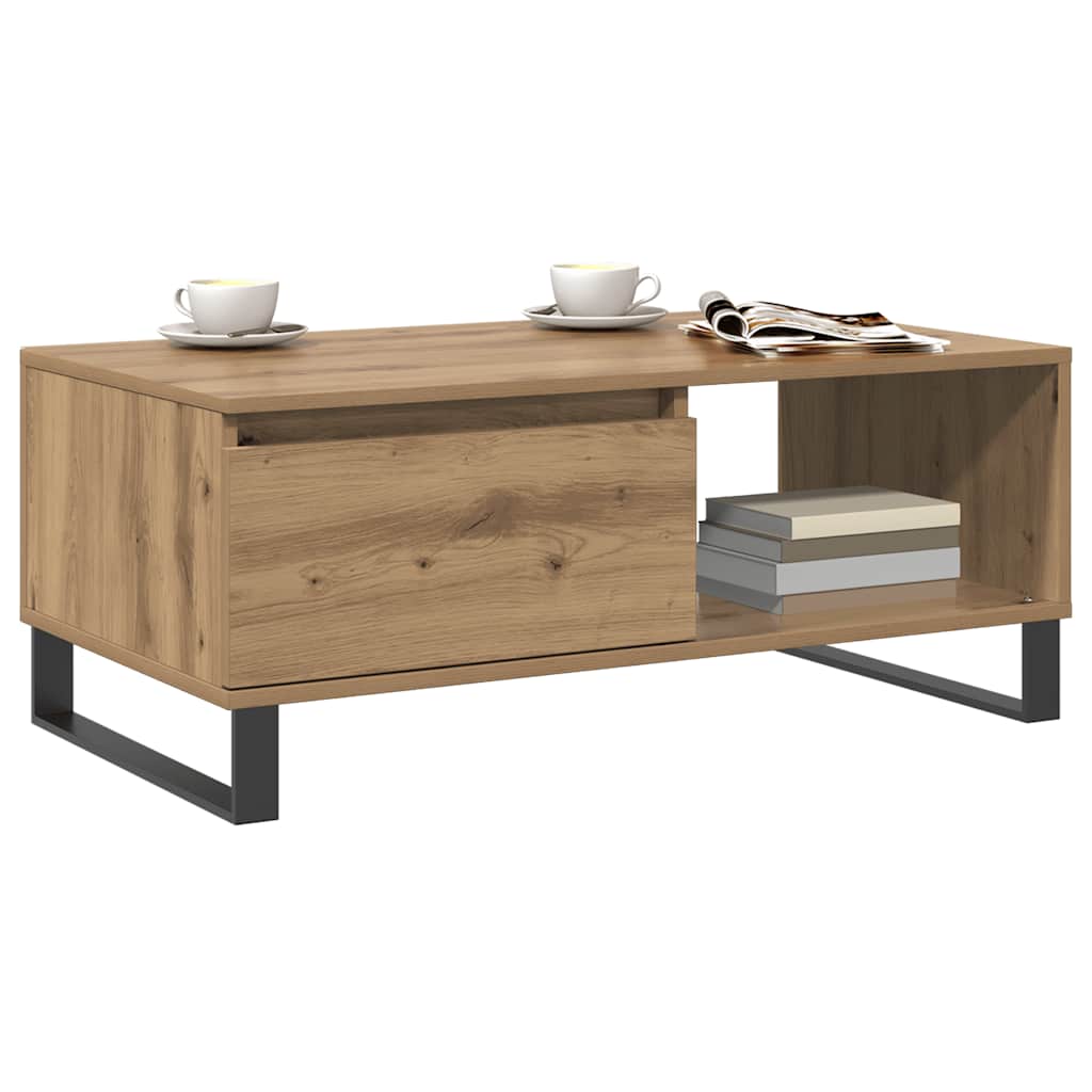 Coffee Table Artisan Oak 90x50x36,5 cm Engineered Wood