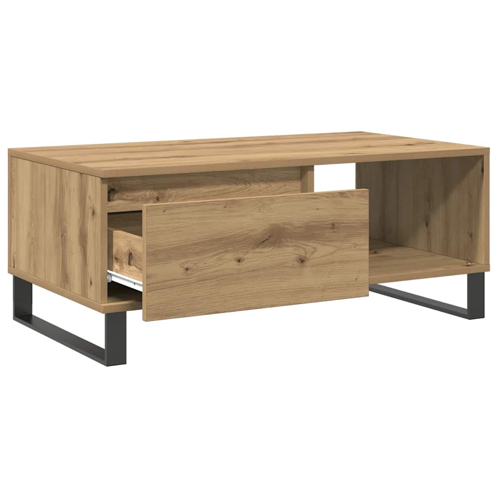 Coffee Table Artisan Oak 90x50x36.5 cm Engineered Wood