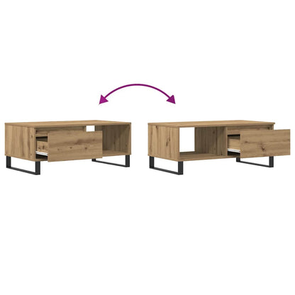 Coffee Table Artisan Oak 90x50x36,5 cm Engineered Wood