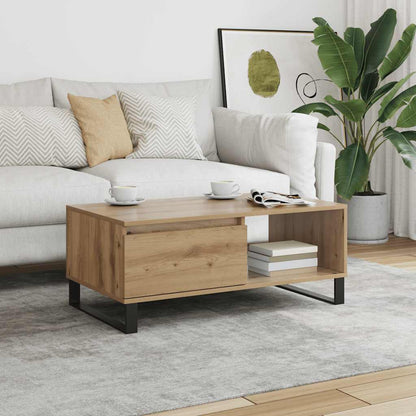 Coffee Table Artisan Oak 90x50x36.5 cm Engineered Wood