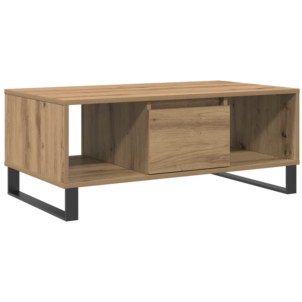 Coffee Table Artisan Oak 90x50x36.5 cm Engineered Wood