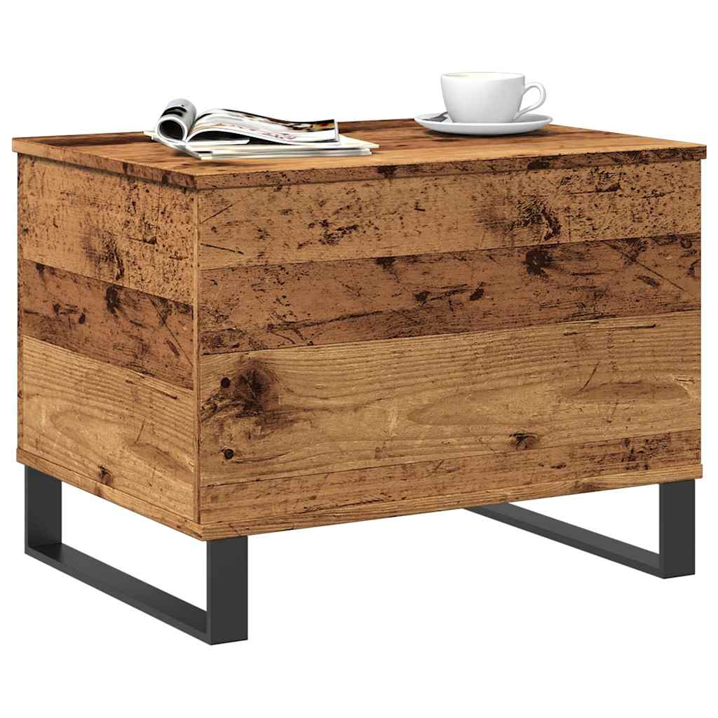 Coffee Table Old Wood 60x44,5x45 cm Engineered Wood