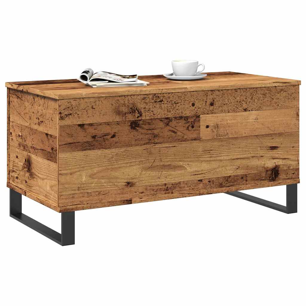 Coffee Table Old Wood 90x44,5x45 cm Engineered Wood