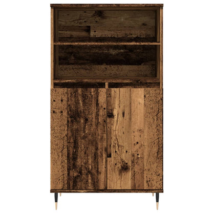 Highboard Old Wood 60x36x110 cm Engineered Wood