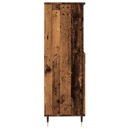 Highboard Old Wood 60x36x110 cm Engineered Wood