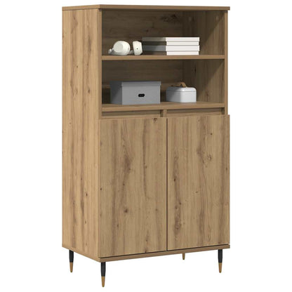 Highboard Artisian Oak 60x36x110 cm Engineered Wood
