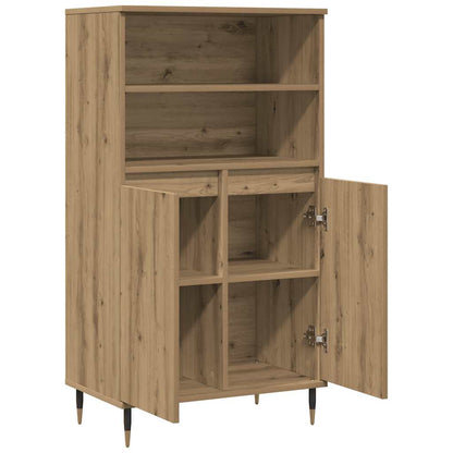 Highboard Artisian Oak 60x36x110 cm Engineered Wood