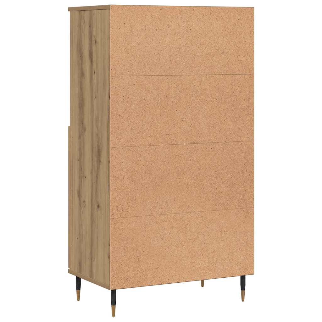 Highboard Artisian Oak 60x36x110 cm Engineered Wood